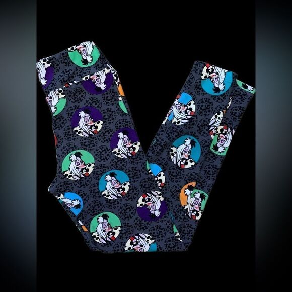 Lularoe tween LEGGINGS • DISNEY’S CRUELLA DeVIL • ADULT 00-0 & JUNIORS 8-16 •EUC - Picture 9 of 14